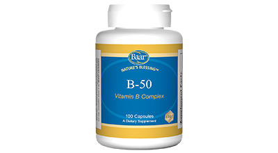 Edgar Cayce's Nature's Blessing Supplement Recommendations B-50 Vitamin B Complex