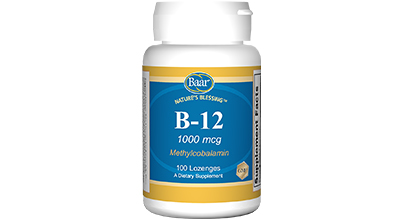 Edgar Cayce's Nature's Blessing Supplement Recommendations Vitamin B-12